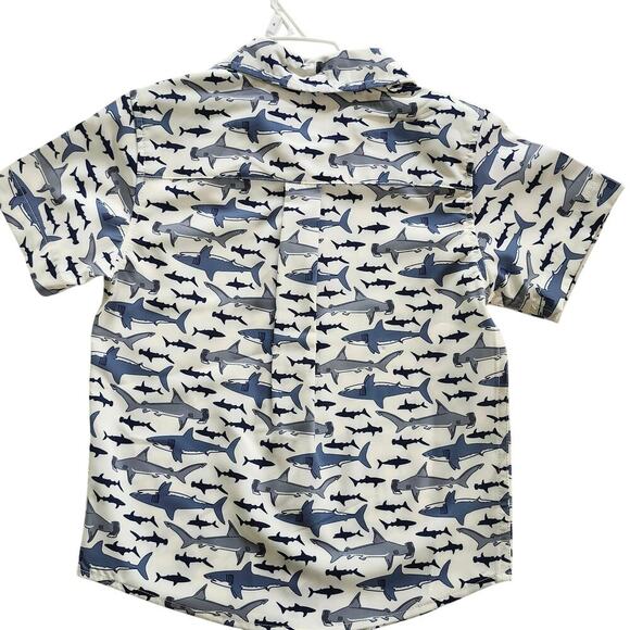 Wrangler Size 4 Quick Dry Shark Button Down Shirt - Picture 2 of 6